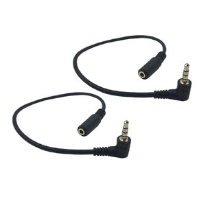 CERRXIAN 1Ft 3.5mm 4 Pole Male to 3 Pole Female Gold Plated Stereo Audio Cable Headset Extension Cable for Phones, Headphones, Speakers, Tablets, PCs, MP3 Players and More(2-Pack)