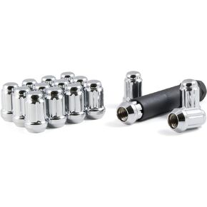 Gorilla Automotive 21183HT Small Diameter Acorn Chrome 5 Lug Kit (1/2" Thread Size) -Pack Of 20