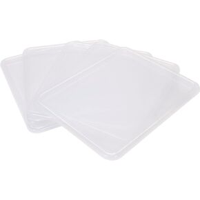 Storex Lid for Storage Tray, Letter Size, 13.75 x 11.2 x 2.35 Inches, Translucent, 5-Pack (62515E05C)