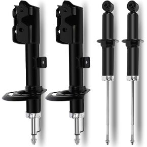 Set of 4 Shocks,ECCPP Shocks Absorbers fits 2007-2012 for Dodge Caliber,2007-2010 for Jeep Compass,2007-2010 for Jeep Patriot Front Rear Auto Shocks with 334642 334643 341654