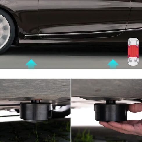 Dual-use Rubber Jack Pad Stand Adapter Pucks Fits Car Axle Jack Stands Floor Jack for Tesla Model 3 S X Y Rubber Battery Chassis Protection Lifting Support in Saudi Arabia