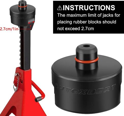 Dual-use Rubber Jack Pad Stand Adapter Pucks Fits Car Axle Jack Stands Floor Jack for Tesla Model 3 S X Y Rubber Battery Chassis Protection Lifting Support in Saudi Arabia