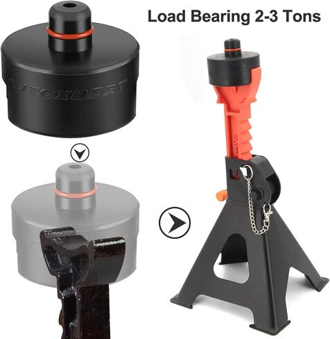 Dual-use Rubber Jack Pad Stand Adapter Pucks Fits Car Axle Jack Stands Floor Jack for Tesla Model 3 S X Y Rubber Battery Chassis Protection Lifting Support in Saudi Arabia