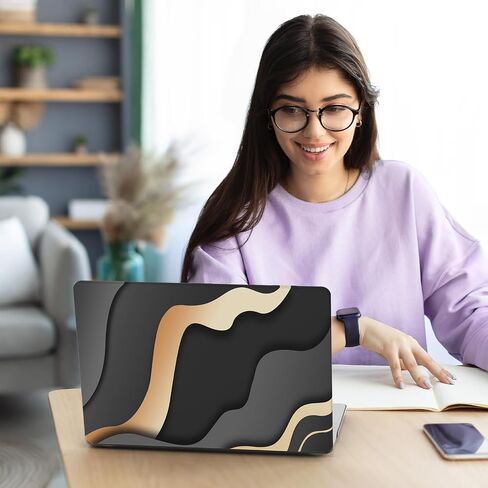 iCasso متوافق مع حافظة MacBook Air 15 بوصة 2024 2023 M3 M2 Chip Model A3114 A2941، حافظة حماية صلبة لجهاز MacBook Air 15.3 بوصة + غطاء لوحة المفاتيح + واقي شاشة، زهرة ملونة in Saudi Arabia