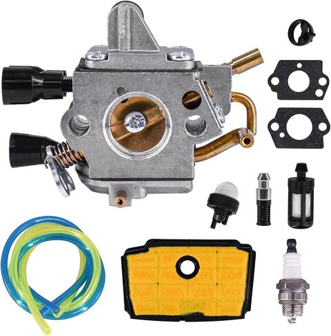 Carburetor Carb Rebuild Kit Fits for Stihl MS194 MS194T Chainsaw Air Filter Spark Plug Replace# 1137-120-0621 in Saudi Arabia