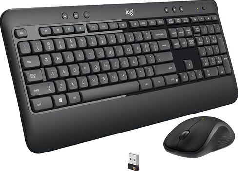 مجموعة لوحة المفاتيح اللاسلكية المتقدمة Logitech MK540 وماوس M310 اللاسلكي - لوحة مفاتيح وماوس بالحجم الكامل، اتصال آمن 2.4 جيجا هرتز (MK540) (متجدد) in Saudi Arabia