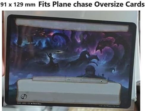 MTG Plane Chase Cards Oversize Card Sleeves Fits Plane Chase Cards in March of The Machines & Dr. Who Commander Deck 91mm x 129mm, 55 Pcs - PorsonSHIELD in Saudi Arabia