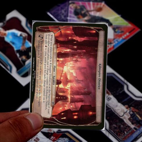 MTG Plane Chase Cards Oversize Card Sleeves Fits Plane Chase Cards in March of The Machines & Dr. Who Commander Deck 91mm x 129mm, 55 Pcs - PorsonSHIELD in Saudi Arabia