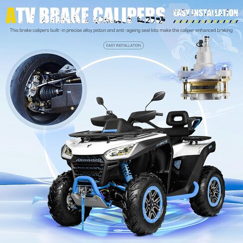Rear Left/Right Brake Calipers Set with Pads for Polaris Sportsman 400 450 500 600 700 800, Replace 1911075 1910690, 1 Brake Caliper in Saudi Arabia