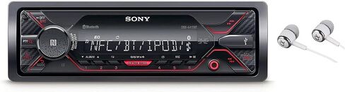 جهاز استقبال الوسائط الرقمية ستيريو للسيارة من سوني DSX-A410BT مزود بتقنية البلوتوث أمامي USB AUX مزود بسماعات أذن (بدون مشغل أقراص مضغوطة) in Saudi Arabia