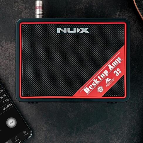 NUX Mighty Lite BT MKII Portable Desktop Modeling Guitar Amp Bundle with 12x Fender Guitar Picks and Liquid Audio Instrument Polishing Cloth - Mini Guitar Amp in Saudi Arabia