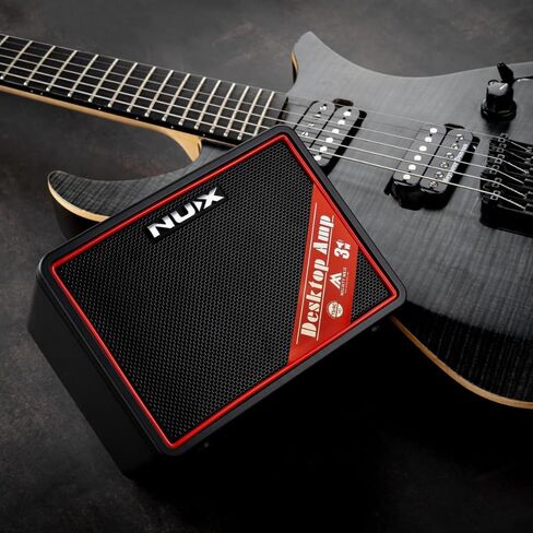 NUX Mighty Lite BT MKII Portable Desktop Modeling Guitar Amp Bundle with 12x Fender Guitar Picks and Liquid Audio Instrument Polishing Cloth - Mini Guitar Amp in Saudi Arabia