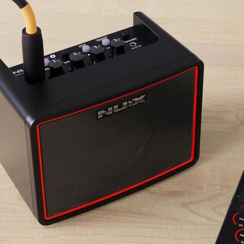 NUX Mighty Lite BT MKII Portable Desktop Modeling Guitar Amp Bundle with 12x Fender Guitar Picks and Liquid Audio Instrument Polishing Cloth - Mini Guitar Amp in Saudi Arabia