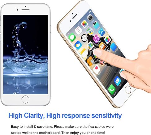 لشاشة عرض رقمية LCD مقاس 5.5 بوصة لهاتف iPhone 6s Plus باللون الأبيض، مجموعة استبدال كاملة للإطار مع أدوات إصلاح in Kuwait