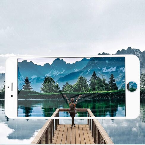 لشاشة عرض رقمية LCD مقاس 5.5 بوصة لهاتف iPhone 6s Plus باللون الأبيض، مجموعة استبدال كاملة للإطار مع أدوات إصلاح in Kuwait