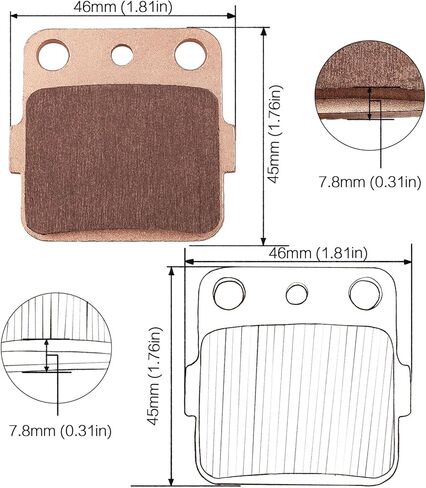 مكابح 400ex 400X لسيارة Honda TRX400EX Sportrax 400 2001-2008، TRX400X 2009-2014، Fourtrax 400 1999 2000، Fourtrax 300 1993-2008، TRX250X 1987-1992، Yamaha Raptor 660R 200 1-2005 أمامي وخلفي in Kuwait