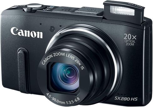 Canon PowerShot SX280 12.1MP Digital Camera with 20x Optical Image Stabilized Zoom with 3-Inch LCD (Black) (OLD MODEL) (Renewed) in Saudi Arabia