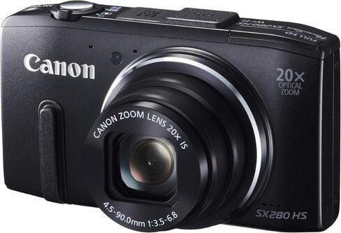Canon PowerShot SX280 12.1MP Digital Camera with 20x Optical Image Stabilized Zoom with 3-Inch LCD (Black) (OLD MODEL) (Renewed) in Saudi Arabia