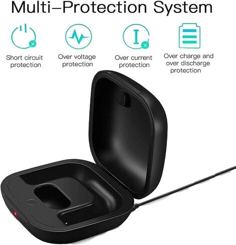 حافظة شحن بديلة متوافقة مع Powerbeats Pro، وLopnord for Beat Pro مع زر مزامنة بلوتوث (لا تشمل سماعات Power Beats Earbuds) مع بطارية مدمجة 700 مللي أمبير في الساعة (أسود) in Saudi Arabia
