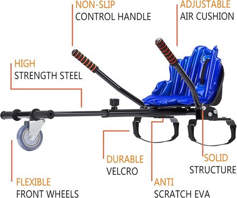 مرفق هوفر بورد، جو كارت قابل للتعديل ليونة وصلابة، ملحقات سكوتر التوازن الكهربائي لـ هوفر بورد مقاس 6.5 بوصة و8.5 بوصة و10 بوصة للأطفال والكبار in Kuwait