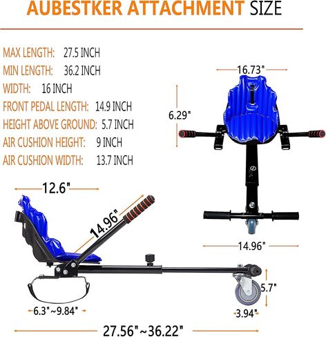 مرفق هوفر بورد، جو كارت قابل للتعديل ليونة وصلابة، ملحقات سكوتر التوازن الكهربائي لـ هوفر بورد مقاس 6.5 بوصة و8.5 بوصة و10 بوصة للأطفال والكبار in Kuwait