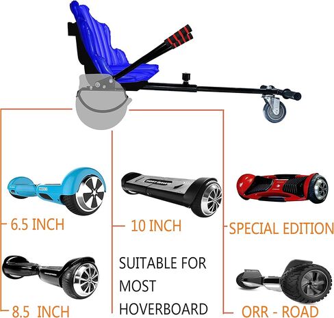 مرفق هوفر بورد، جو كارت قابل للتعديل ليونة وصلابة، ملحقات سكوتر التوازن الكهربائي لـ هوفر بورد مقاس 6.5 بوصة و8.5 بوصة و10 بوصة للأطفال والكبار in Kuwait