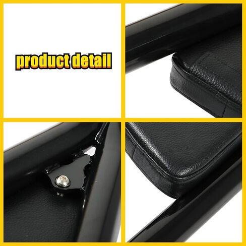 22 Inches Motorcycle Backrest Sissy Bar Detachable w/pad Replacement for Touring CVO Road Glide Street Glide Road King Electra Glide 2009-2021 Black in Saudi Arabia