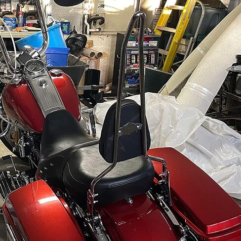 مسند ظهر للراكب الخلفي أسود قابل للفصل مع وسادة مسند ظهر متوافقة مع Touring Road King Street Glide Electra Glide Road Glide FLHR FLHX FLHT FLTR 2009-2023 in Saudi Arabia