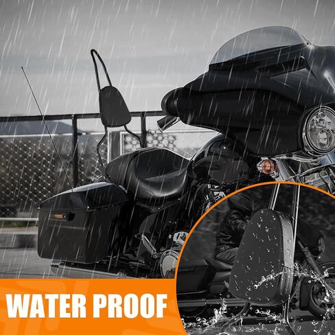 مسند ظهر للراكب الخلفي أسود قابل للفصل مع وسادة مسند ظهر متوافقة مع Touring Road King Street Glide Electra Glide Road Glide FLHR FLHX FLHT FLTR 2009-2023 in Saudi Arabia