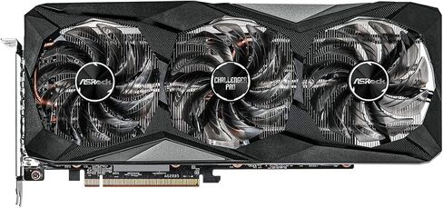 ASRock AMD Radeon RX 6750 XT Challenger Pro 12GB OC GDDR6 192 بت 0dB بطاقة رسومات التبريد الصامت 7680 x 4320 DisplayPort HDMI فيركلوكيد 18 جيجابت في الثانية in Saudi Arabia