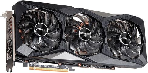 ASRock AMD Radeon RX 6750 XT Challenger Pro 12GB OC GDDR6 192 بت 0dB بطاقة رسومات التبريد الصامت 7680 x 4320 DisplayPort HDMI فيركلوكيد 18 جيجابت في الثانية in Saudi Arabia