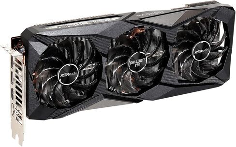 ASRock AMD Radeon RX 6750 XT Challenger Pro 12GB OC GDDR6 192 بت 0dB بطاقة رسومات التبريد الصامت 7680 x 4320 DisplayPort HDMI فيركلوكيد 18 جيجابت في الثانية in Saudi Arabia