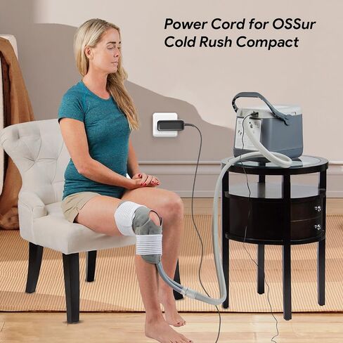 TAIFU 12V AC Adapter for Ossur Cold Rush Compact Power Cord, Polar Active Ice 3.0, Cold Rush, Arctic Ice Clear, Circulating Cold, Circulating Cold, LEONNS, Vive Cold Therapy Machine Power Supply in Saudi Arabia