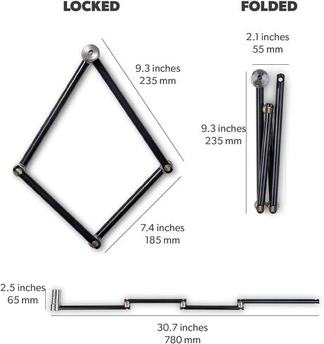 Altor Double APEX - Folding Bicycle Locks - 2 Bike Locks and 8 Keys (keyed Alike) with 2 mounts in Kuwait
