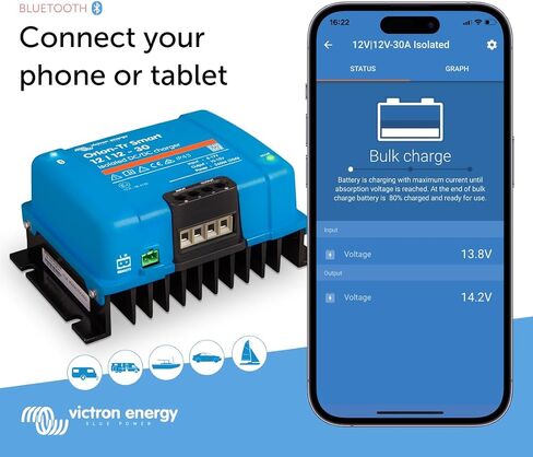 Victron Energy Orion-Tr Smart 12/12-Volt 30 amp 360-Watt DC-DC Charger Isolated (Bluetooth) in Saudi Arabia