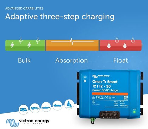 Victron Energy Orion-Tr Smart 12/12-Volt 30 amp 360-Watt DC-DC Charger Isolated (Bluetooth) in Saudi Arabia
