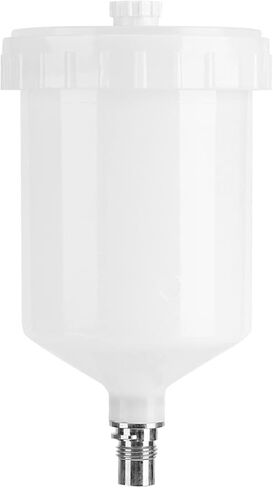 Sata الطلاء كوب كوب بلاستك الهواء الجاذبية الطلاء وعاء الموضوع موصل لأداة بندقية رش سعة 600 مللي in Kuwait