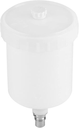 Sata الطلاء كوب كوب بلاستك الهواء الجاذبية الطلاء وعاء الموضوع موصل لأداة بندقية رش سعة 600 مللي in Kuwait