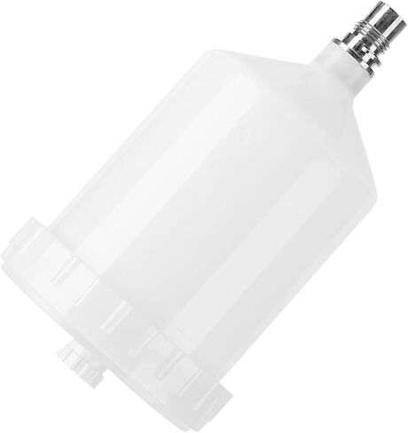 Sata الطلاء كوب كوب بلاستك الهواء الجاذبية الطلاء وعاء الموضوع موصل لأداة بندقية رش سعة 600 مللي in Kuwait