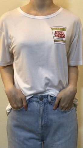 Send Noods Funny Meme Embroidered Iron On Patch in Saudi Arabia