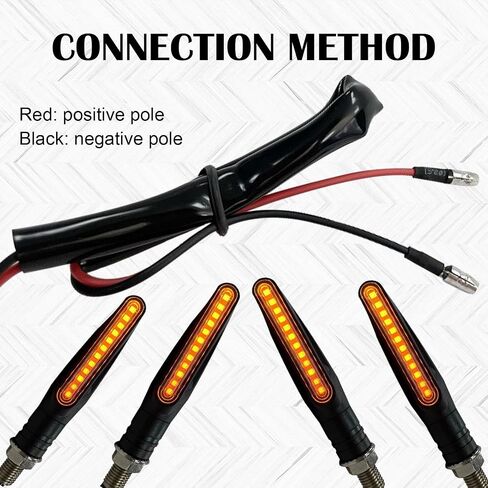 4 قطع 12 فولت أضواء مؤشر LED للدراجات النارية، أضواء إشارة الانعطاف المتدفقة، أضواء جانبية عالمية للدراجات النارية سكوتر رباعية الطراد على الطرق الوعرة (أصفر) in Saudi Arabia