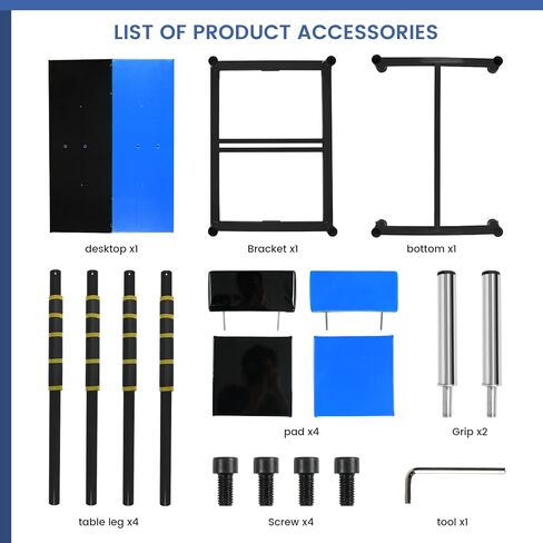 Standard Arm Wrestling Battle Table, Professional Wrist Strength Training Support Plate Blue in Kuwait