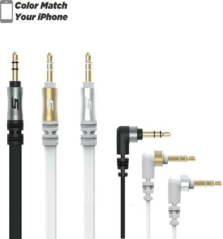 Scosche CAUXB4RCAA-SP 3.5mm AUX to USB-C Braided Cable & RCA Audio Adapter Kit 4-ft. Space Gray in Kuwait