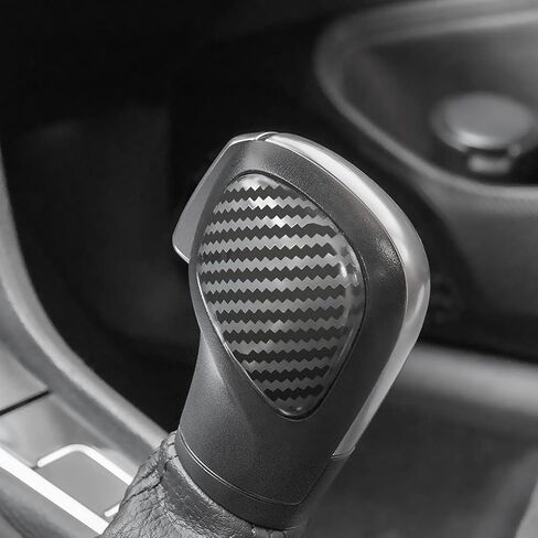 Car Styling Gear Shift Knob Gear Head Cover for Jetta Passat Tiguan Atlas Arteon Beetle CC Golf MK6 MK7 B5 B8 Accessories（Stainless Steel Carbon Fiber Pattern） in Saudi Arabia