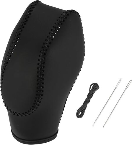 X AUTOHAUX Car Faux Leather Gear Shift Knob Cover for Ford Focus Escape Fusion Fiesta Transit Van Black in Saudi Arabia