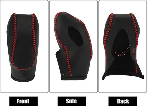 X AUTOHAUX Car Faux Leather Gear Shift Knob Cover for Ford Focus Escape Fusion Fiesta Transit Van Black in Saudi Arabia