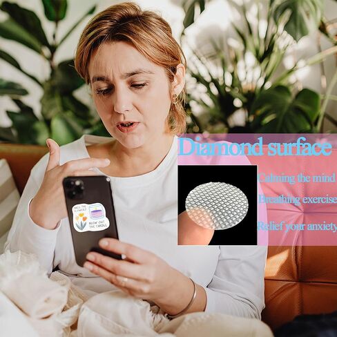 ملصقات حسية لاصقة مهدئة للقلق مع أنماط مختلفة، شرائط تنفس قابلة لإعادة الاستخدام للبالغين والأطفال، ملصقات كمبيوتر محمول في الفصل الدراسي (12 قطعة) (نمط ماسي) in Kuwait