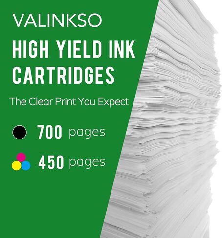 مجموعة خرطوشة حبر معاد تصنيعها بديلة لحبر HP 67XL تعمل مع DeskJet 2700 2752 2755 4155 Envy 6000 6055e 6055 Envy Pro 6400 6455 6455e 6475 6452 (1 أسود، 1 ثلاثي الألوان) in Kuwait