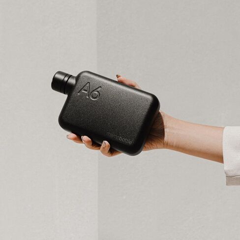 memobottle SLIM STAINLESS STEEL (BLACK) | 20 oz / 600 ml | Durable, Leak-Proof, Premium Water Bottle | BPA-free| Ideal for Modern Lifestyle, Gym Workouts & Travel in Saudi Arabia
