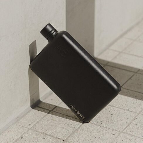 memobottle SLIM STAINLESS STEEL (BLACK) | 20 oz / 600 ml | Durable, Leak-Proof, Premium Water Bottle | BPA-free| Ideal for Modern Lifestyle, Gym Workouts & Travel in Saudi Arabia